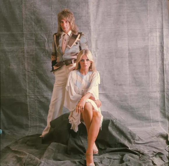 Rod Stewart and Britt Ekland