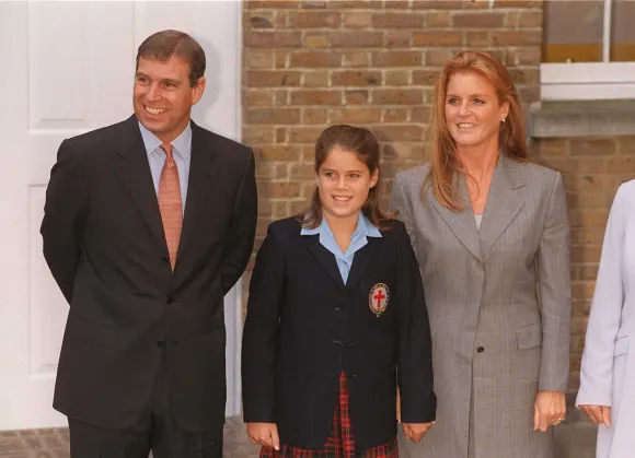 Princess Eugenie with her parents