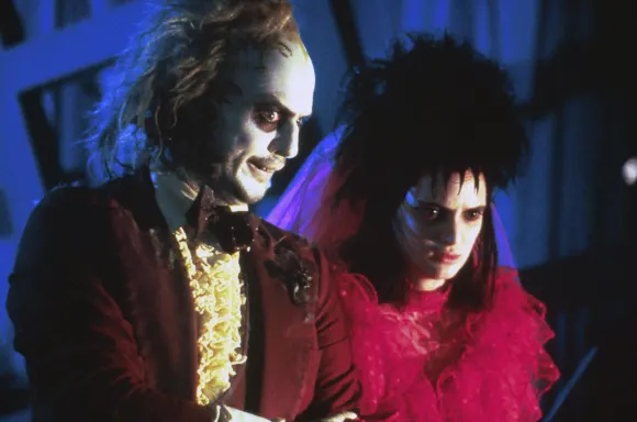 Michael Keaton and Winona Ryder in 'Beetlejuice'