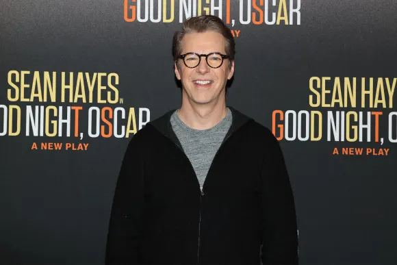 Sean Hayes at the press conference for GOOD NIGHT, OSCAR Broadway Production Press Event, New 42 Studios, New York, NB M