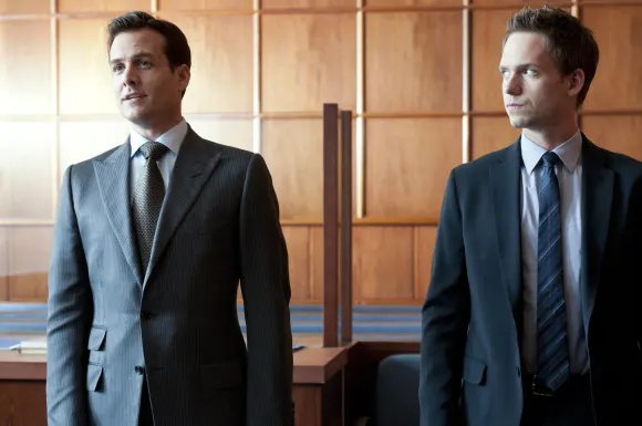 Gabriel Macht and Patrick J. Adams in 'Suits'