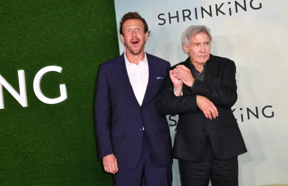 Jason Segel and Harrison Ford