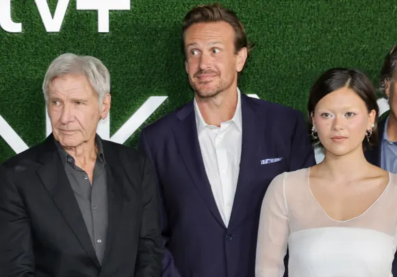 Harrison Ford, Jason Segel and Lukita Maxwell