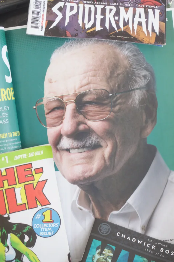 Stan Lee, creator of Marvel comic characters., Stan Lee, writer and creator of a lot of famous Marve