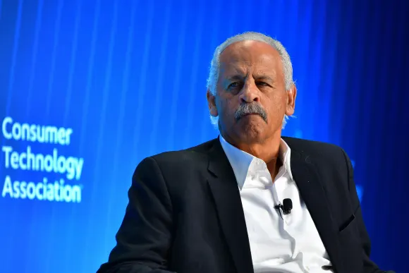 LAS VEGAS, NV - JANUARY 9: Stedman Graham speaks at What are Technology Needs for the Developing World? during CES 2024