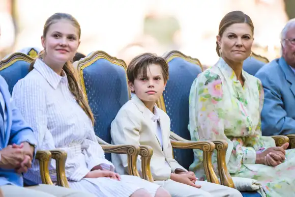 Princess Victoria with Princess Estelle and Prince Oscar