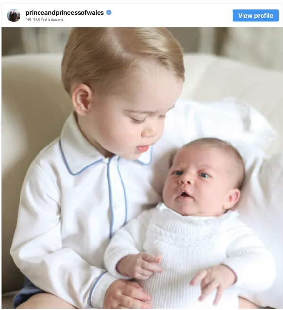 Prince George  and Princess Charlotte
