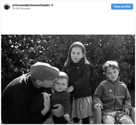 Prince William and his children