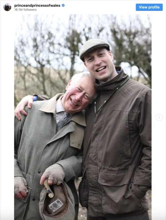 King Charles and Prince William