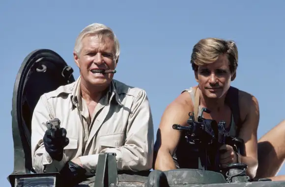 George Peppard & Dirk Benedict in 'The A-Team'