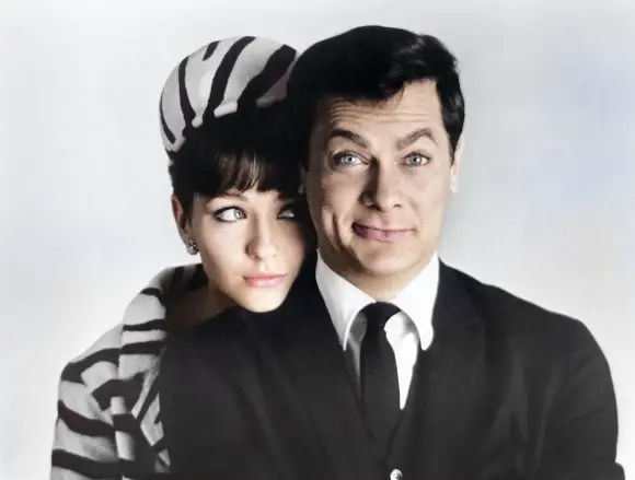 November 14, 2022, USA: Christine Kaufmann, Tony Curtis, publicity portrait for the film, Wild And Wonderful Universal P