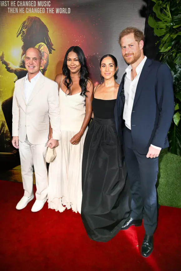 Brian Robins, Tracy Robins, Meghan Markle and Prince Harry
