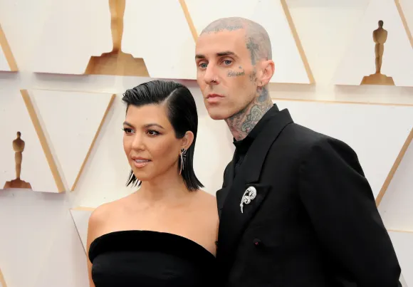 Kourtney Kardashian and Travis Barker at the 94th Annual Academy Awards held at the Dolby Theatre in Los Angeles, USA on