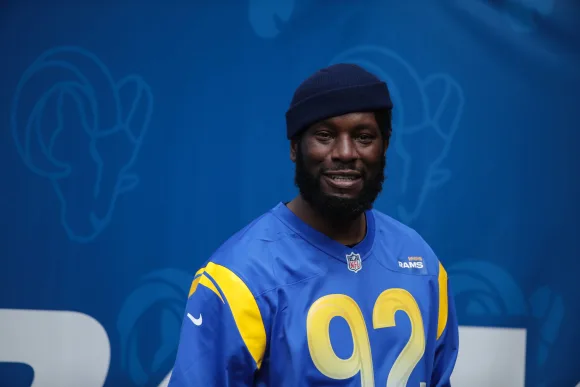 INGLEWOOD, CA - AUGUST 11: Tyrese Gibson American singer and actor during the Dallas Cowboys vs Los Angeles Rams preseas