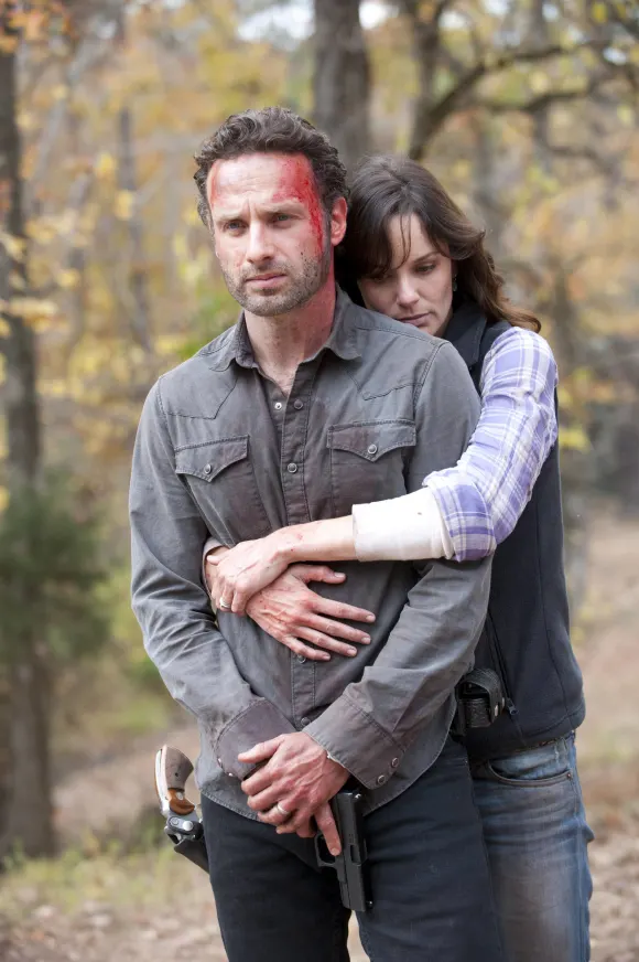 Andrew Lincoln, Sarah Wayne Callies in 'The Walking Dead'