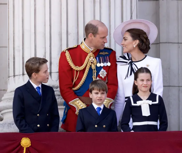 Prince William and Princess Kate with their children