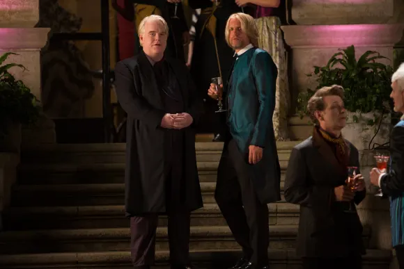 Philip Seymour Hoffman et Woody Harrelson dans "The Hunger Games : Catching Fire