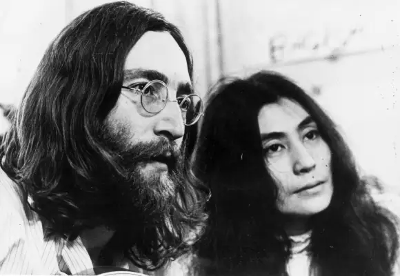 Yoko Ono and John Lennon