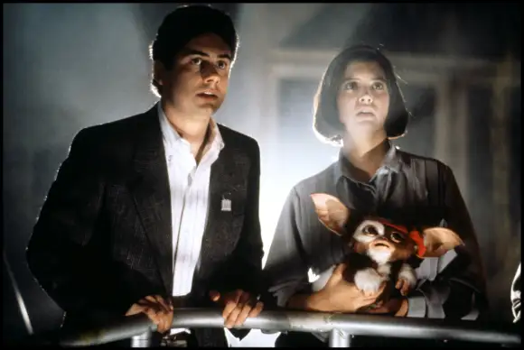Zach Galligan and Phoebe Cates in "Gremlins"