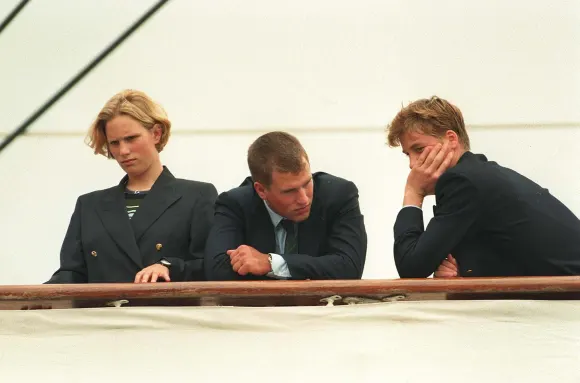 Zara Tindall, Peter Phillips and Prince William