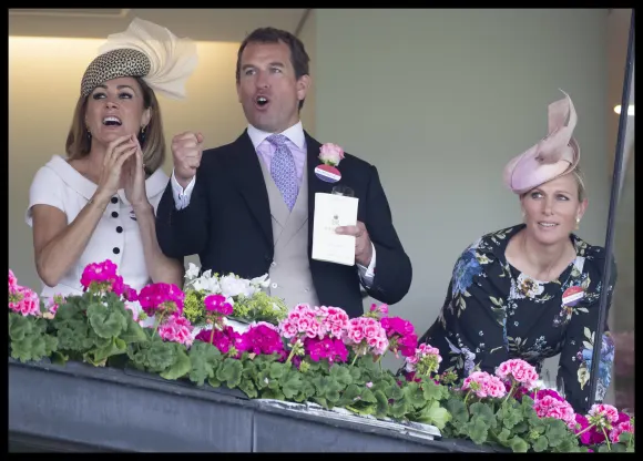 Natalie Pinkham, Zara Tindall and Peter Phillips